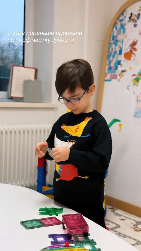 Татьяна Брухунова отвела сына к стоматологу