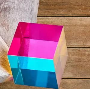 ZhuoChiMall CMY Color Cube, 1,6-дюймовая (40 мм) акриловая призма CMYcube для украшения рабочего стола дома или офиса ZhuoChiMall CMY Color Cube, 1,6-дюймовая (40 мм) акриловая призма CMYcube для украшения рабочего стола дома или офиса