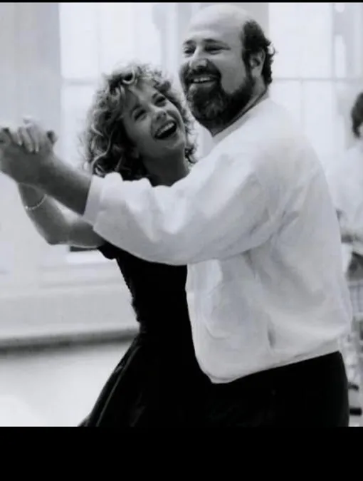 Мэг Райан и Роб Райнер на съемках фильма «Когда Гарри встретил Салли».