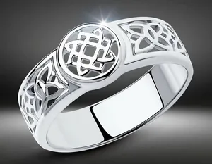 Печатка Diamant, серебро, 925 проба, родирование