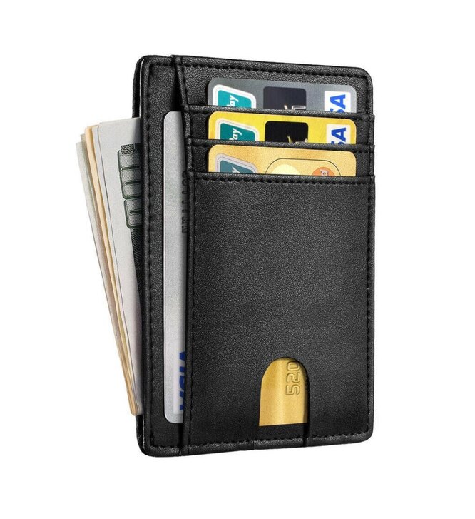 Кожаный кошелек с RFID-блокировкой