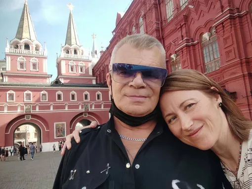 Андрей Забродский и его жена Ольга в Москве