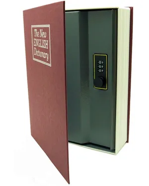 Книга сейф с кодовым замком The new english dictionary BORDO| 18см