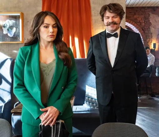 Зоя Бербер и Гарик Харламов на съемках «Гусара-2»