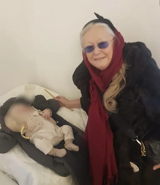 Татьяна Михалкова с правнуком