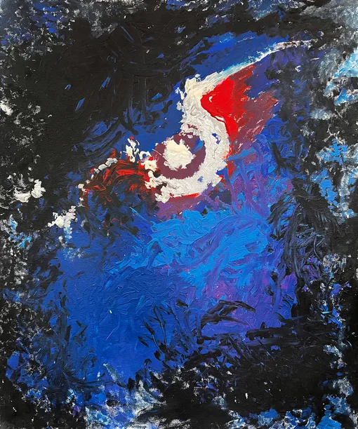 Картина Миши Хандажинского «Галактика "Кошачий глаз"»