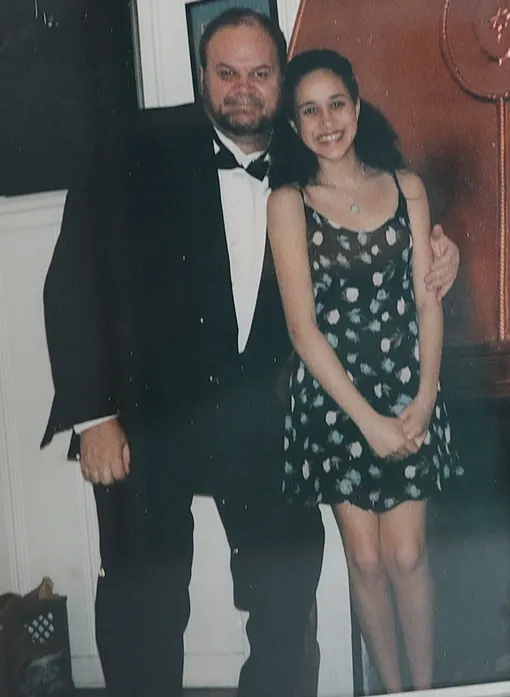 Меган Маркл с отцом на архивном фото