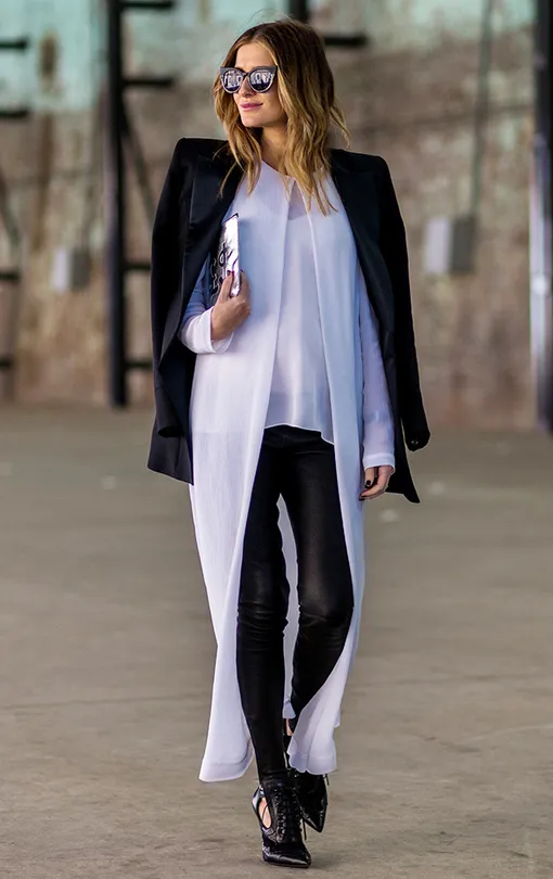 стильные образы белой одежды