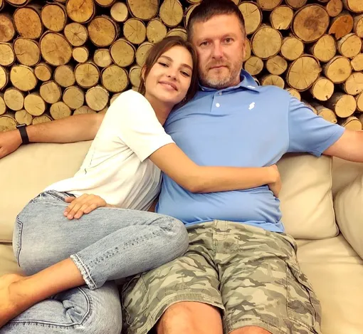 Алеся Кафельникова с отцом Алеся Кафельникова с отцом
