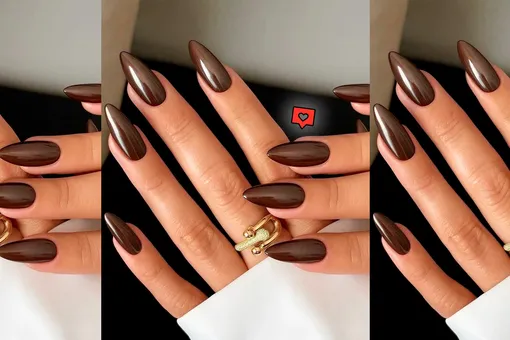 Блеск, сердечки и глазурь: 7 аппетитных способов украсить маникюр в шоколадном цвете Блеск, сердечки и глазурь: 7 аппетитных способов украсить маникюр в шоколадном цвете