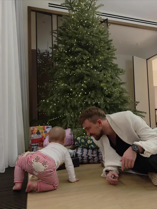 Александр Петров с сыном