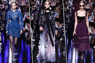 Готический шик: мрачные глянцевые образы с показа Elie Saab в Париже Готический шик: мрачные глянцевые образы с показа Elie Saab в Париже