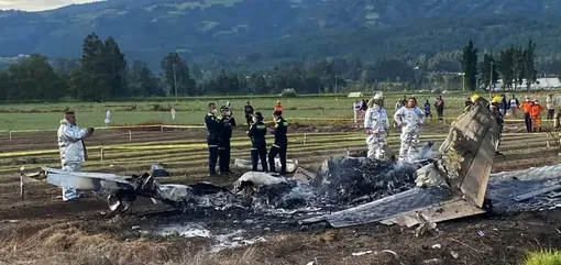 Самолет, на борту которого находились Йеисон Хименес и еще пять человек, потерпел крушение