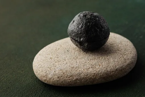 Мусс из трески, отсылающий к формам скульптур Лучо Фонтаны