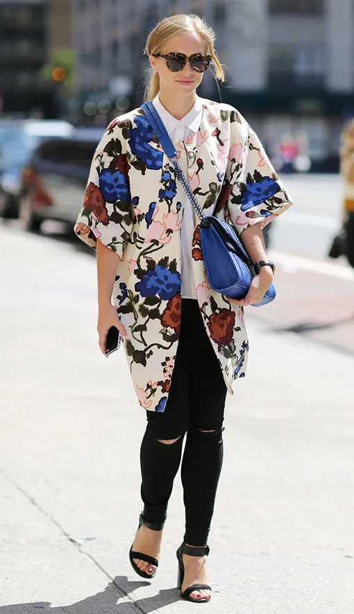 цветочный принт в одежде с чем носить