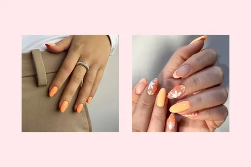 Сливочно-апельсиновый пломбир: 10 идей оранжевого кремового маникюра Сливочно-апельсиновый пломбир: 10 идей оранжевого кремового маникюра