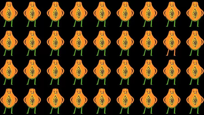 Eyesight test: find a special papaya – only a few can do it! Eyesight test: find a special papaya – only a few can do it!