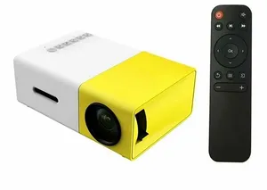 Мини-проектор домашний MILENI, ЖК-экран, белый/желтый, для домашнего кинотеатра