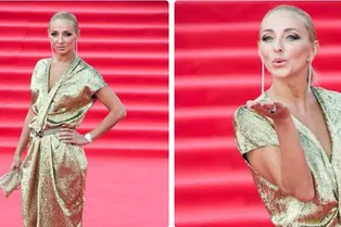 Татьяна Навка блеснула на закрытии ММКФ золотом и бриллиантами