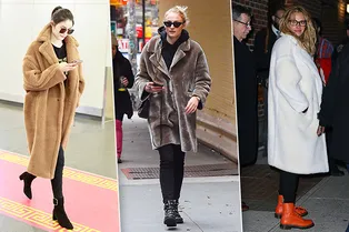 Стильно выглядеть в шубе из чебурашки: звезды выбирают искусственный мех