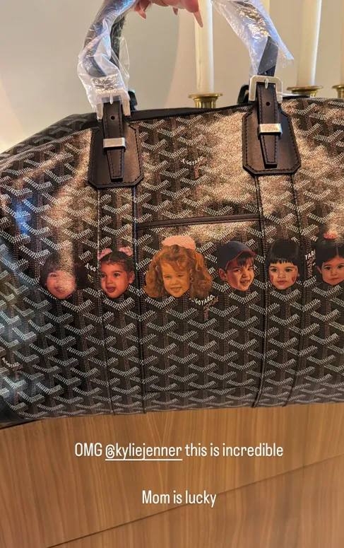 Кайли Дженнер подарила маме кастомизированную сумку Goyard Кайли Дженнер подарила маме кастомизированную сумку Goyard
