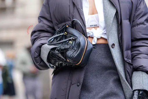 7 способов небанально носить черный пуховик 7 способов небанально носить черный пуховик