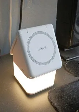 Зарядная станция, беспроводная, складная, 4в1, с кабелем, белая