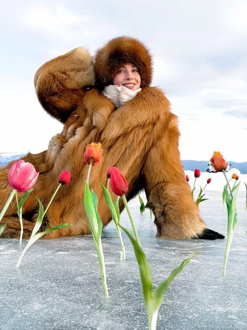 Полина Диброва на Байкале