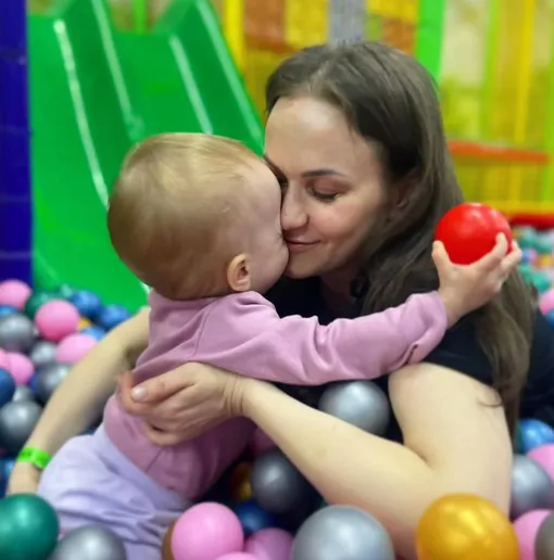 Мария Берсенева с дочерью Марусей