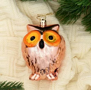 Ёлочная игрушка «Зимнее волшебство. Сова» пластик, 8.5×7 см, микс