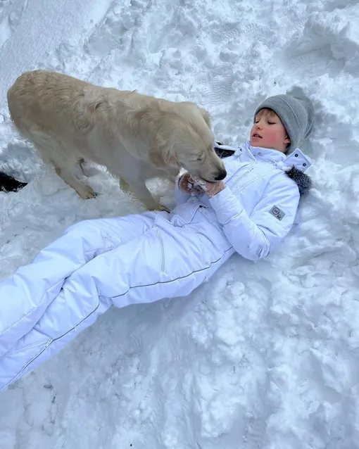Мария Пересильд поиграла с домашним питомцем Мария Пересильд поиграла с домашним питомцем