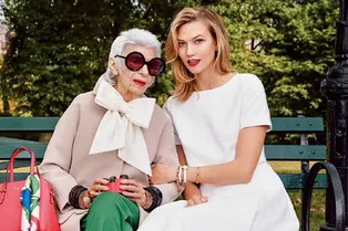 Айрис Апфель и Карли Клосс появились в новой кампании Kate Spade