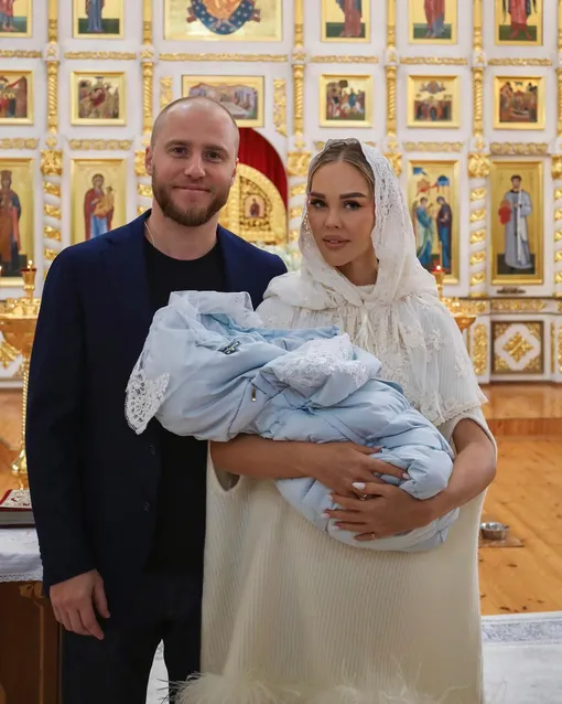 Игорь Головинский и Мария Погребняк с сыном Владимиром