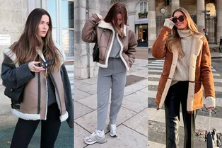 Любимая верхняя одежда француженок — самые модные дубленки сезона